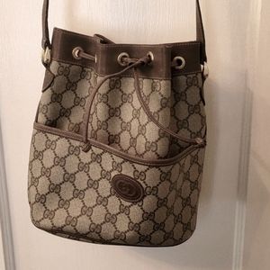 Vintage Gucci Crossbody Bucket Purse
